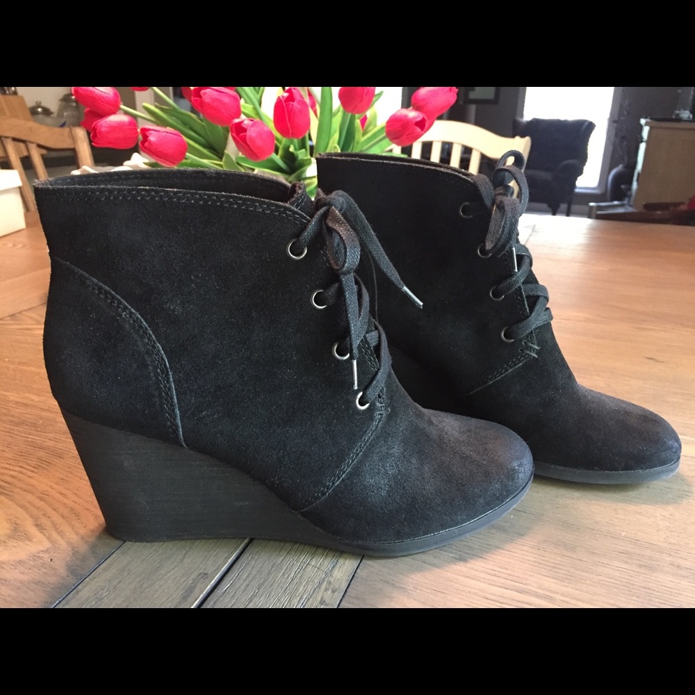 Black Suede Booties